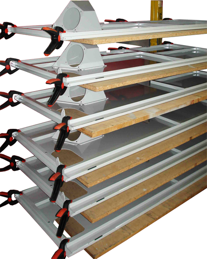 geklebte Aluminiumbleche von Alu-Line für die Baubranche